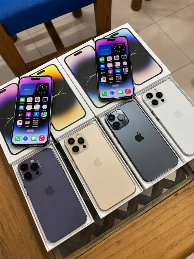 iPhone 14 Pro Max nas cores disponíveis na CB Imports