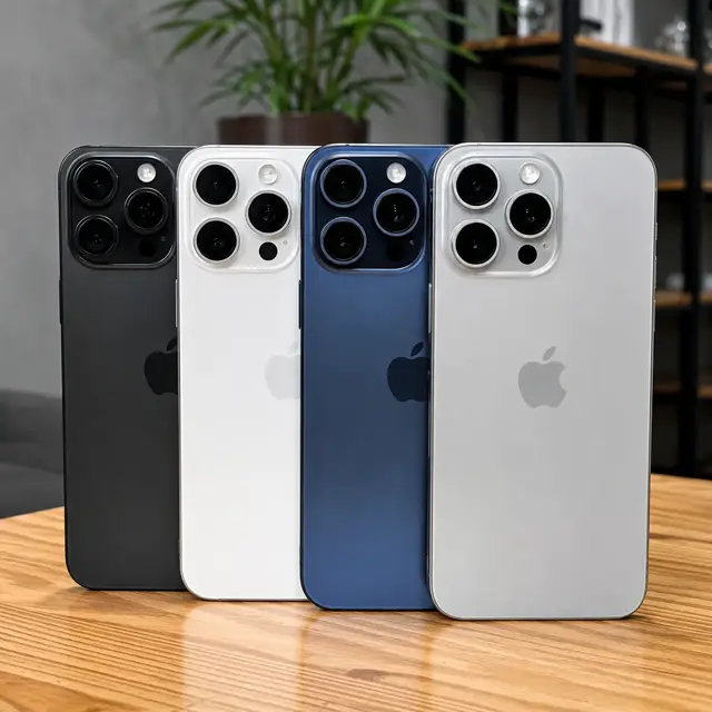 iPhone 15 Pro Max nas cores disponíveis na CB Imports